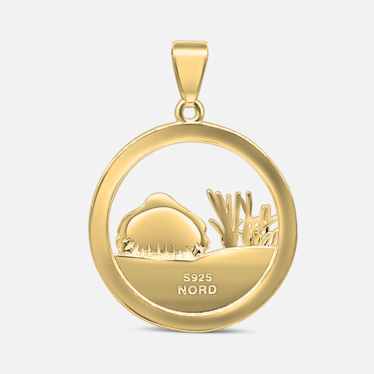 Shell round / Dune - Gold