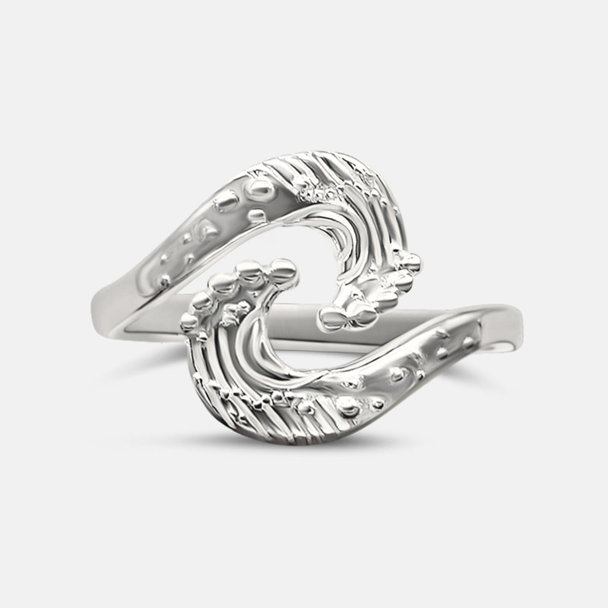 Wellenring doppelt - Silber