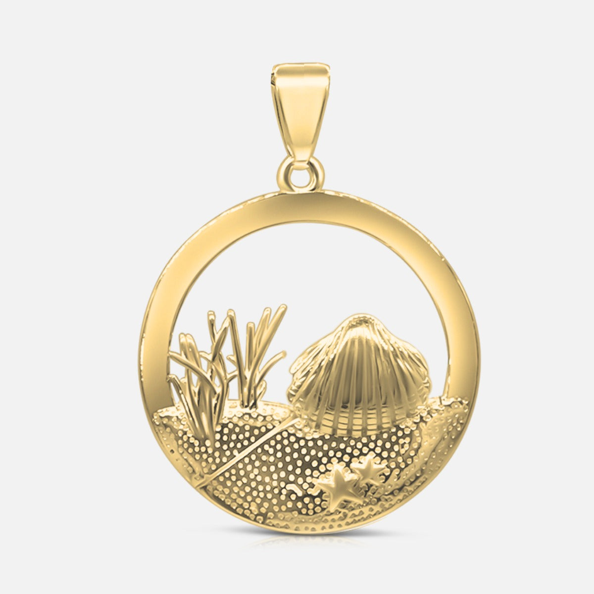Shell round / Dune - Gold