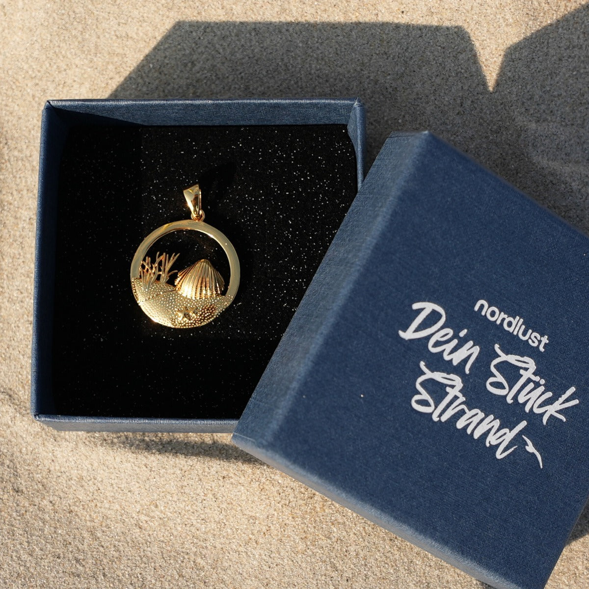 Shell round / Dune - Gold
