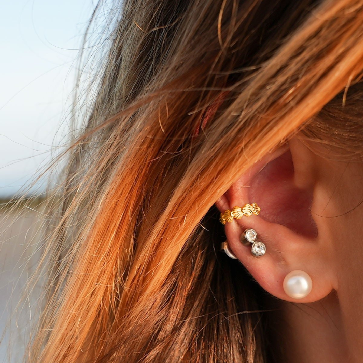 Earcuff Shell - silver