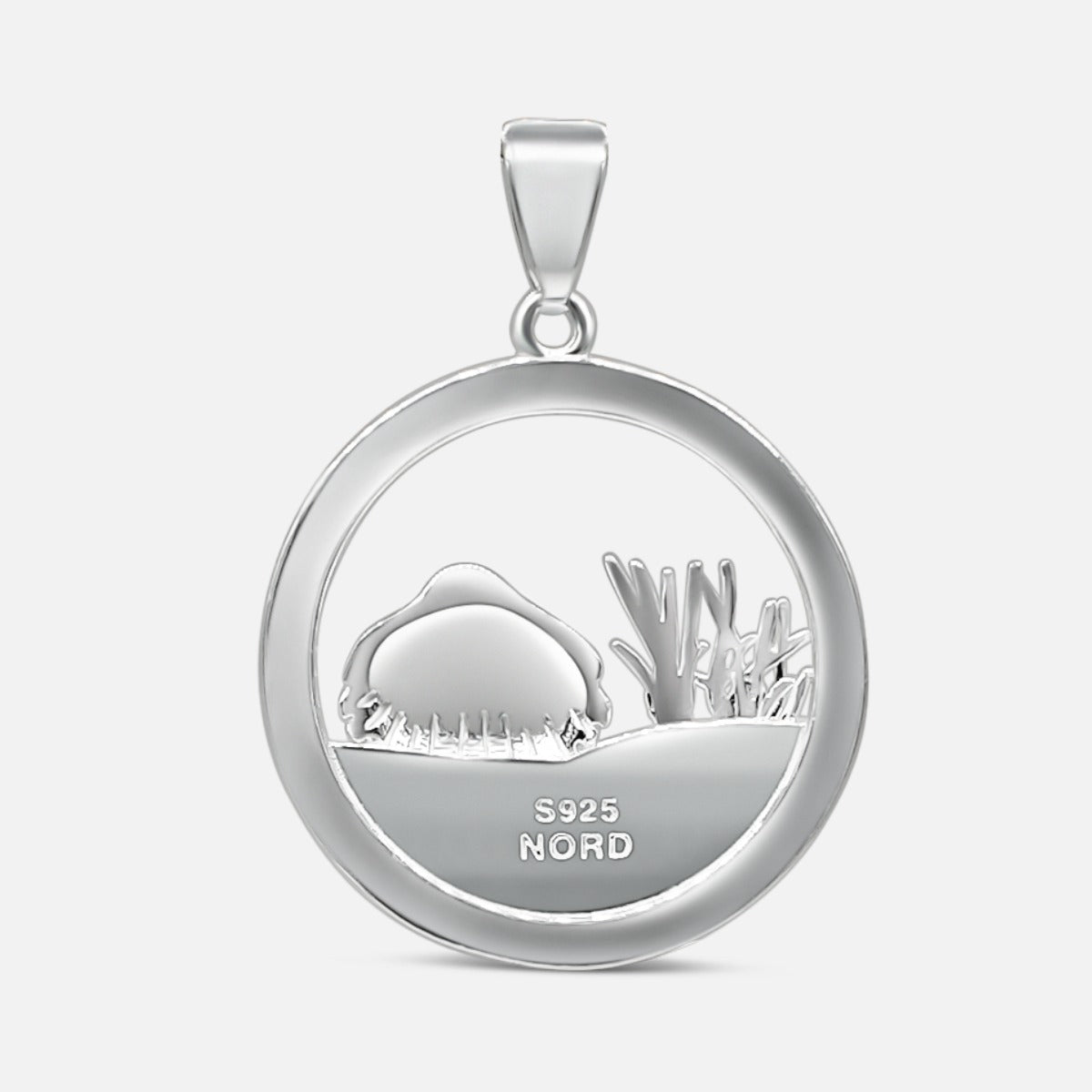 Shell round / Dune - Silver