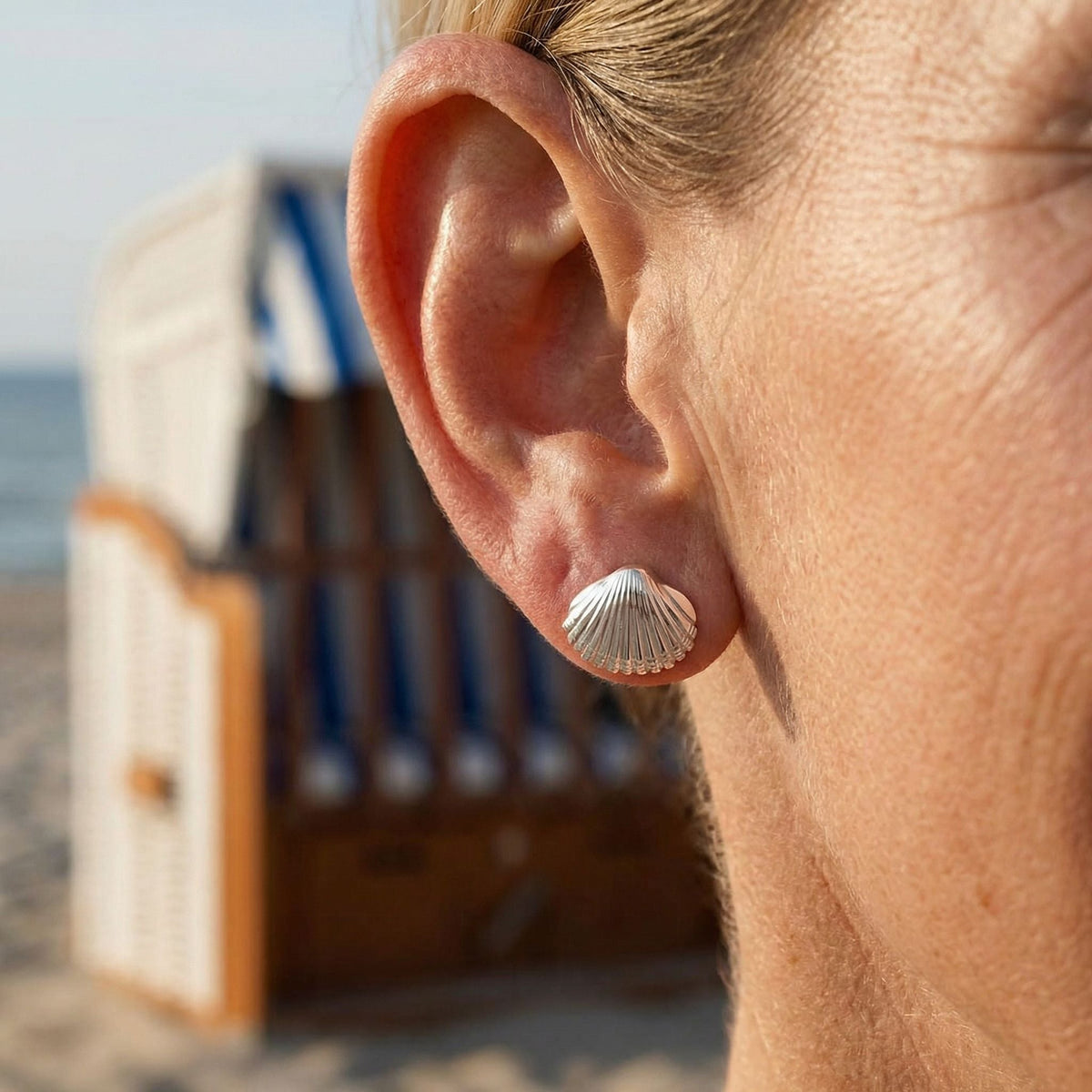 Ohrstecker Herzmuschel