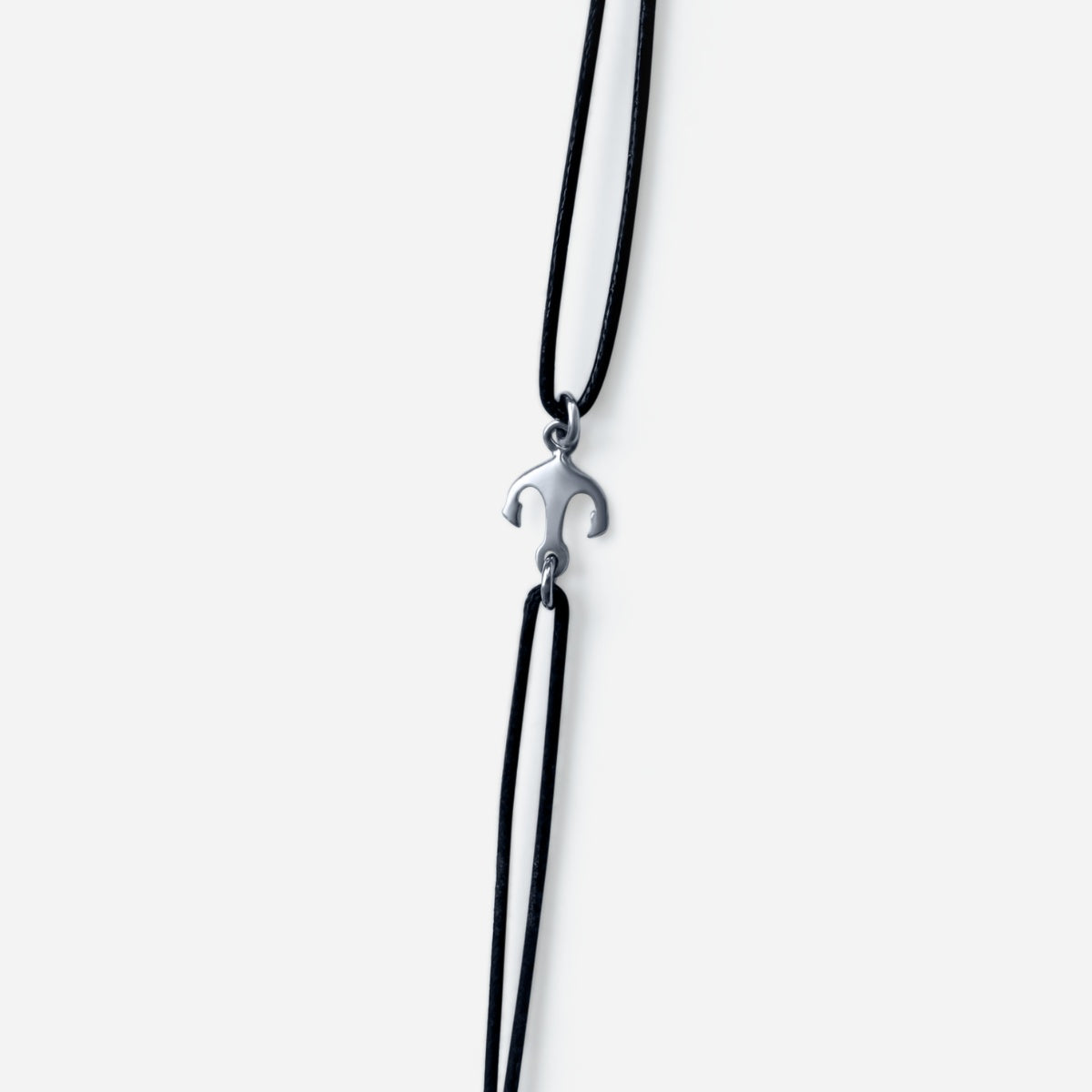 Lederarmband "Küstenanker" - Silber