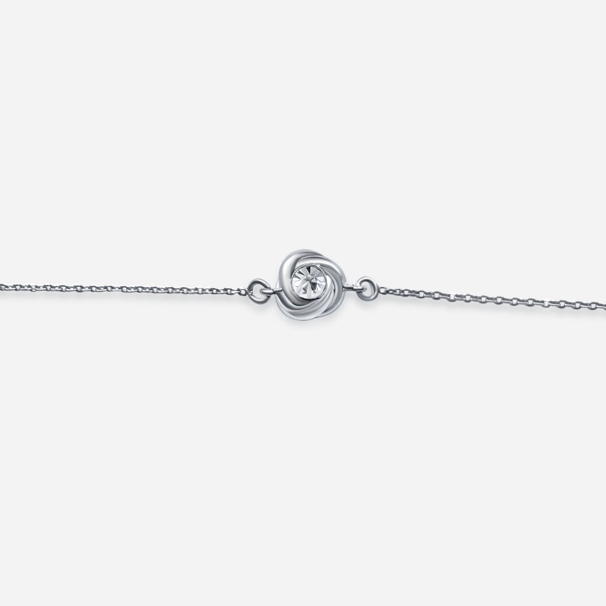 Armband "Strahlender Knoten" - Silber