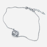 Armband "Strahlender Knoten" - Silber