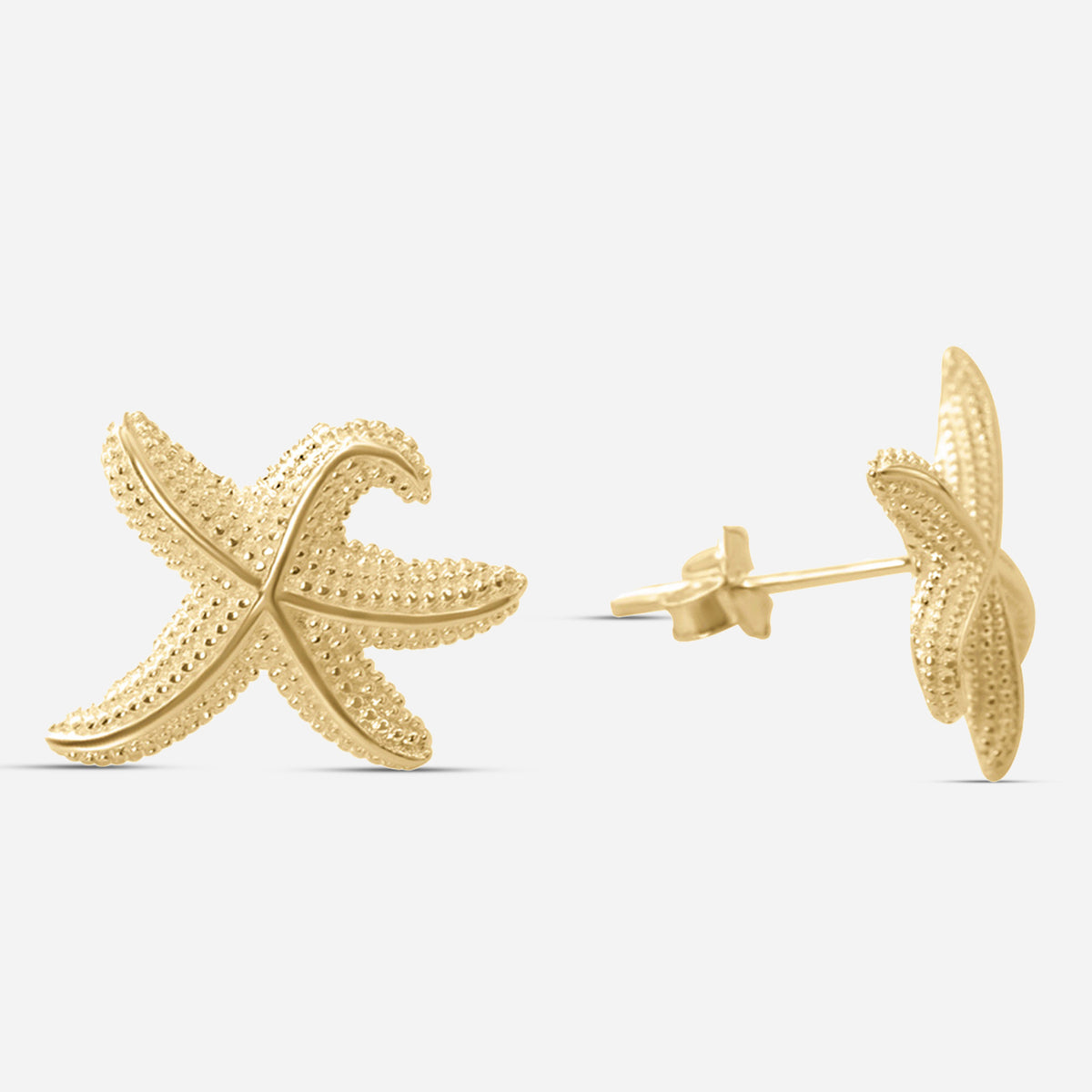 Ear studs starfish - gold