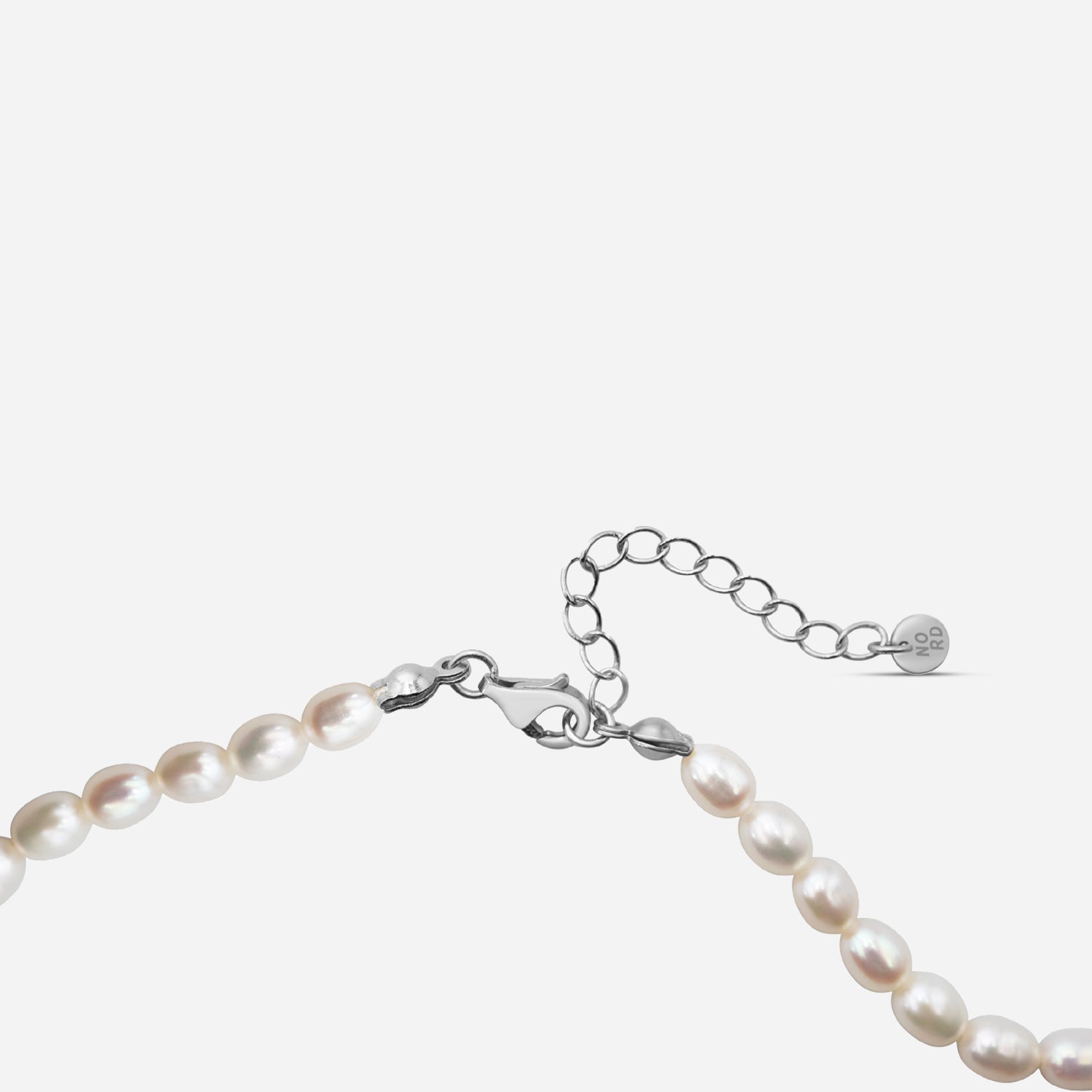 Pearl necklace "Rosa" - Silver