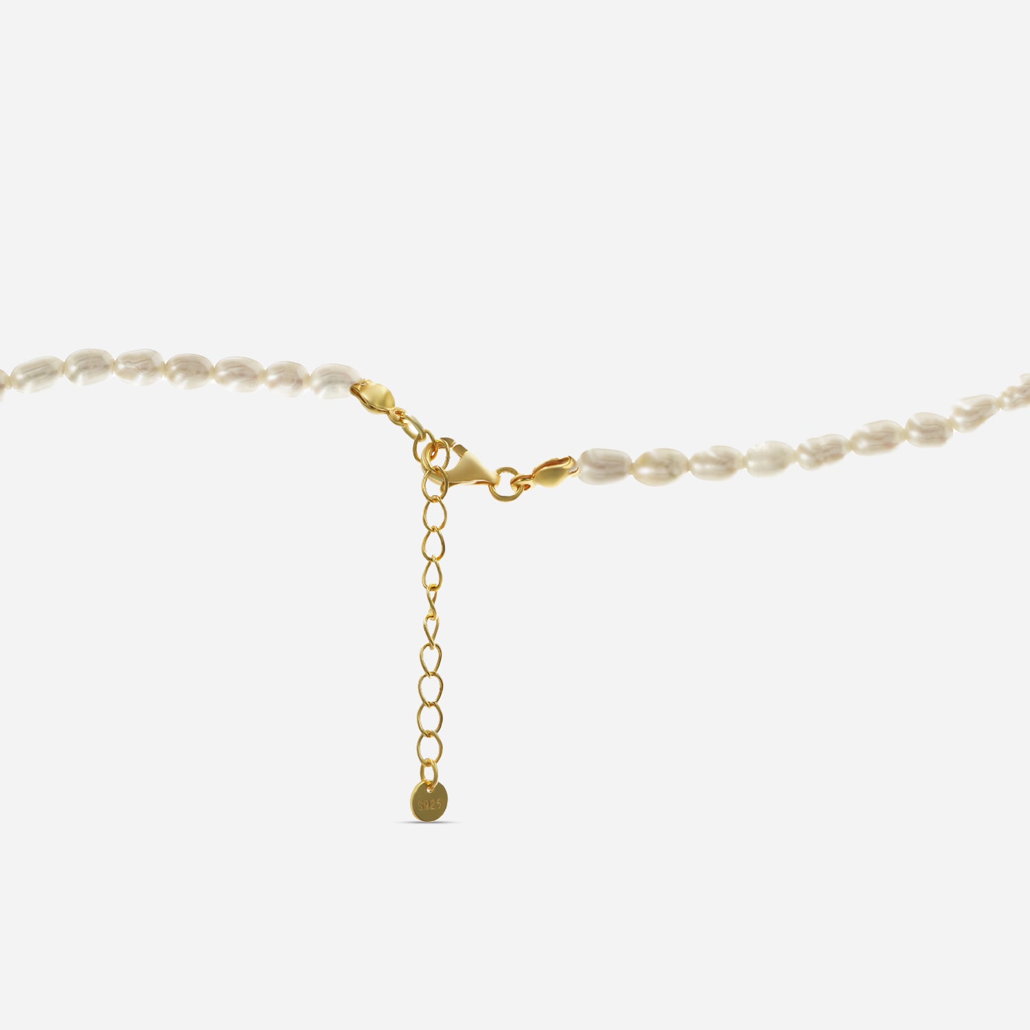 Pearl necklace "Marina" - Gold
