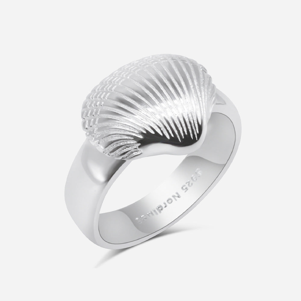 Shell Ring Large - Silver