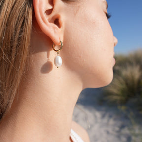 Pearl Earrings "Mira" - Gold
