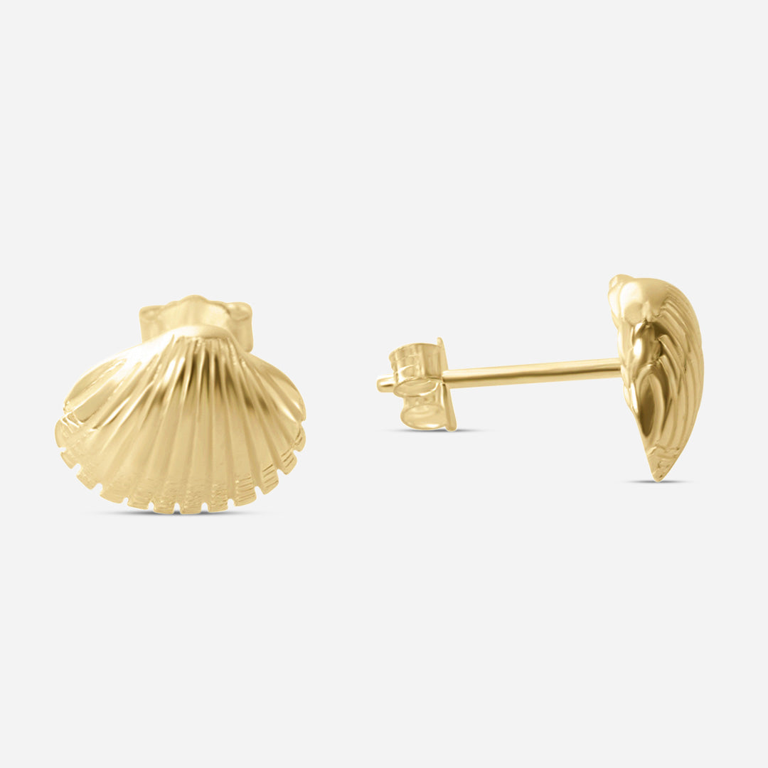 Ear studs cockle - gold