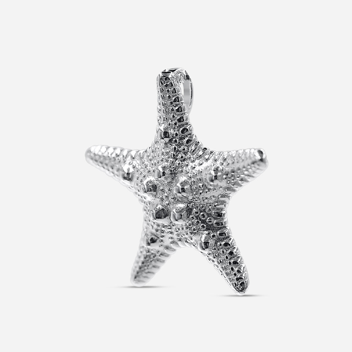 Starfish dotted - silver