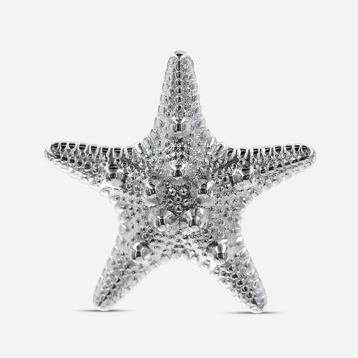 Starfish dotted - silver