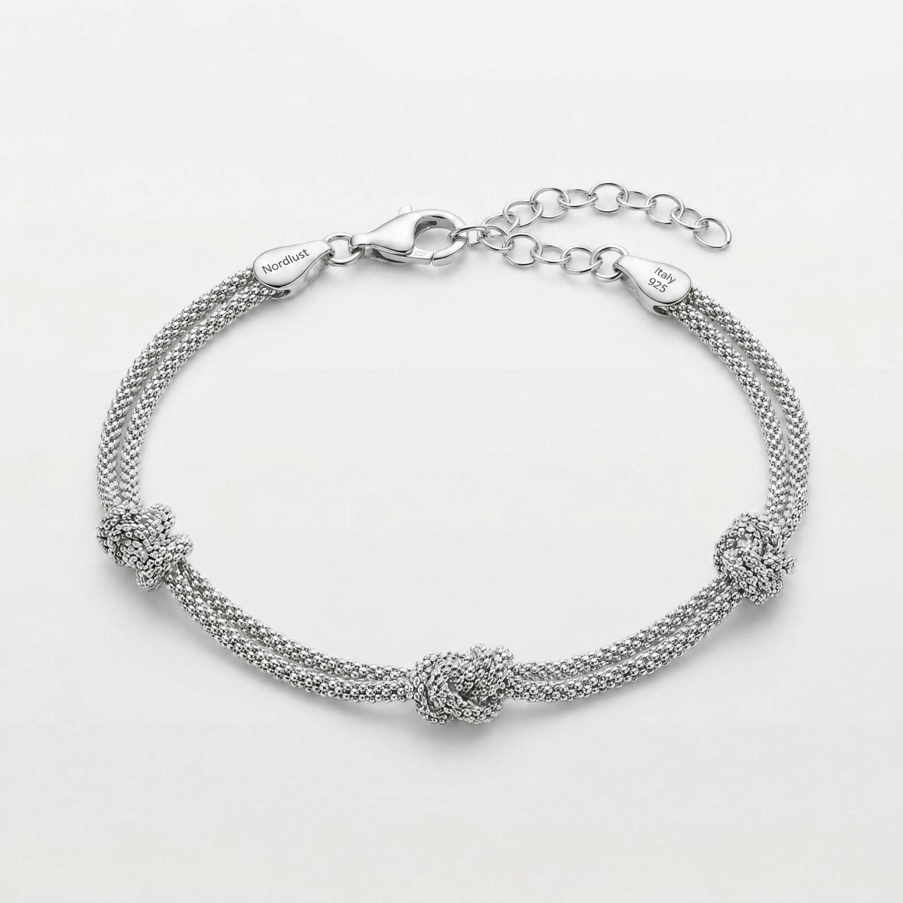 Armband "Wellenknoten-Trio"
