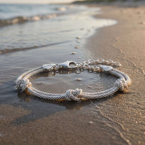 Armband "Wellenknoten-Trio"