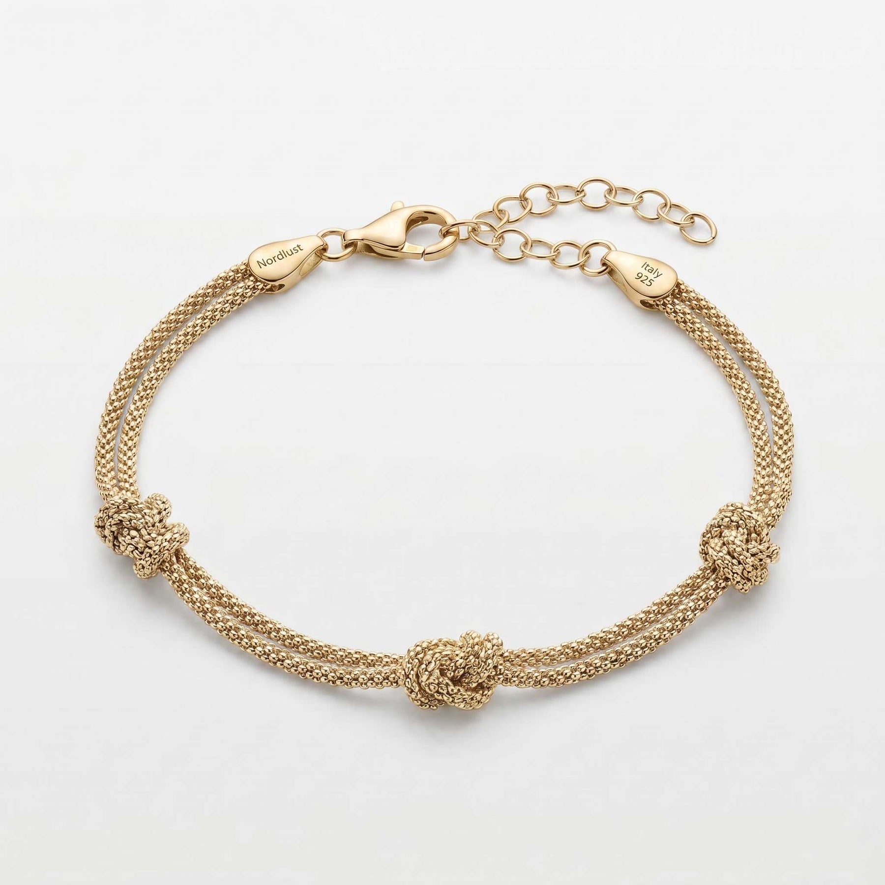 Armband "Wellenknoten-Trio"