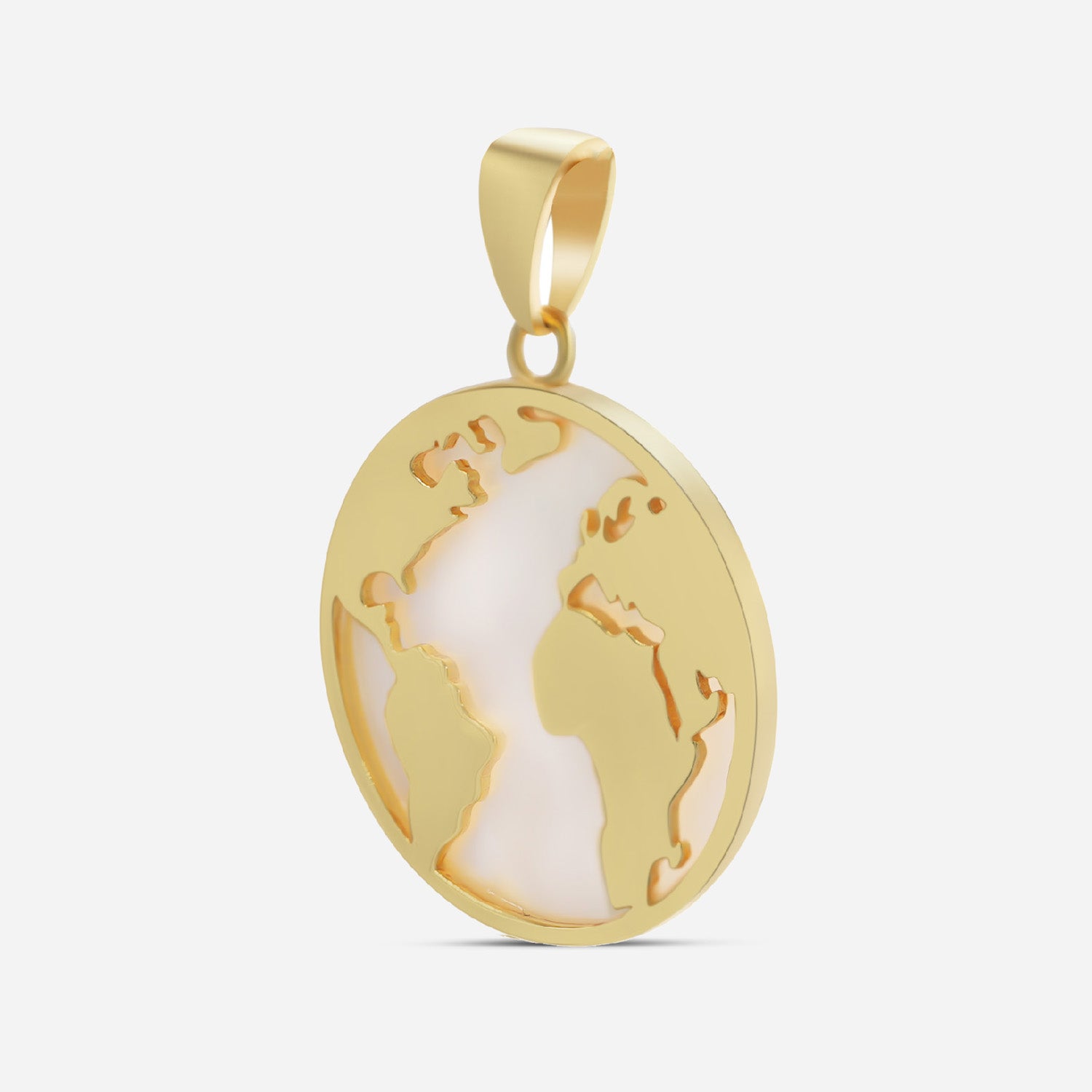 World - Mother of pearl - gold