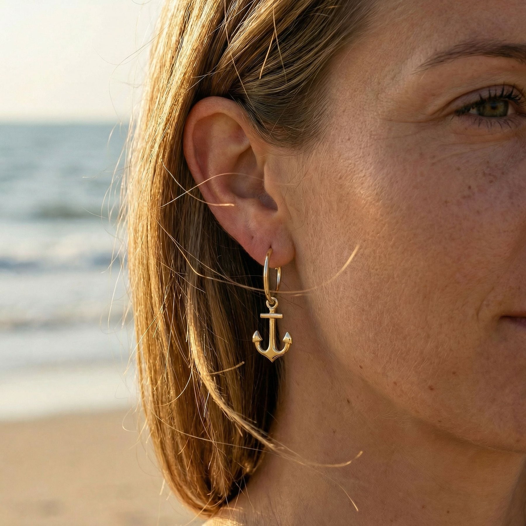 Anhänger Creole Anker - Gold - Nordlust®