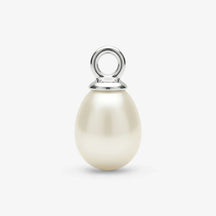 Anhänger mit weißer Perle aus Silber, maritimer Schmuck, minimalistisches Design