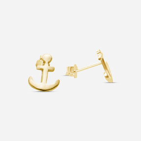 Kinder Ohrstecker Anker - Gold - Nordlust®