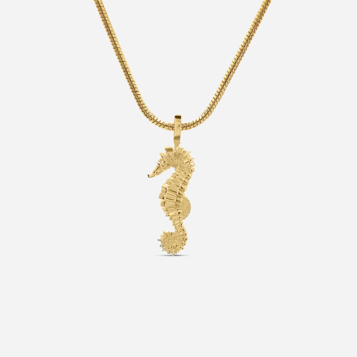 Kids necklace "Seahorse" - gold