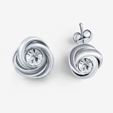 Ohrstecker "Strahlender Knoten" - Silber