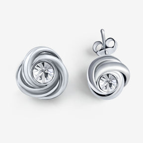 Ohrstecker "Strahlender Knoten" - Silber