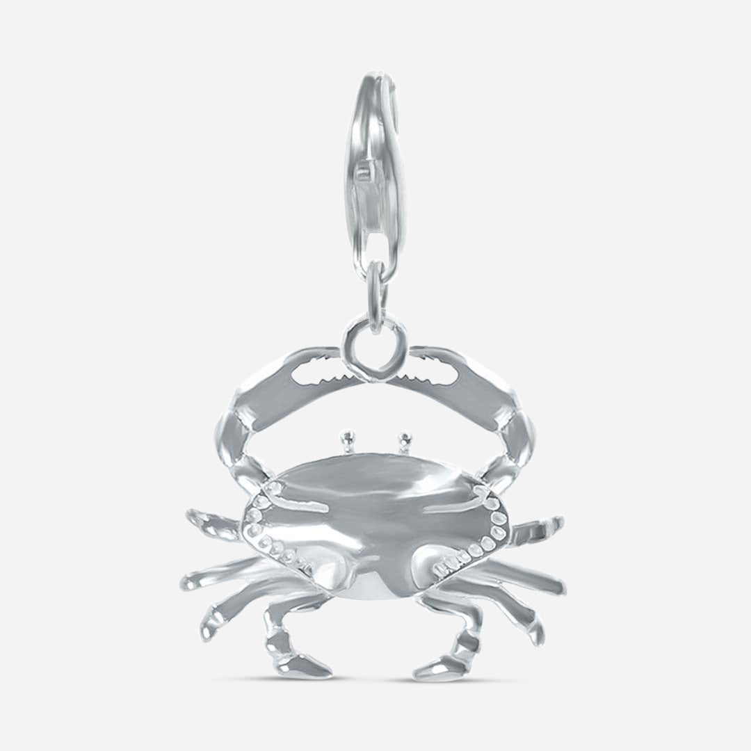 Charm Crab - silver