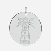 Lighthouse round - silver