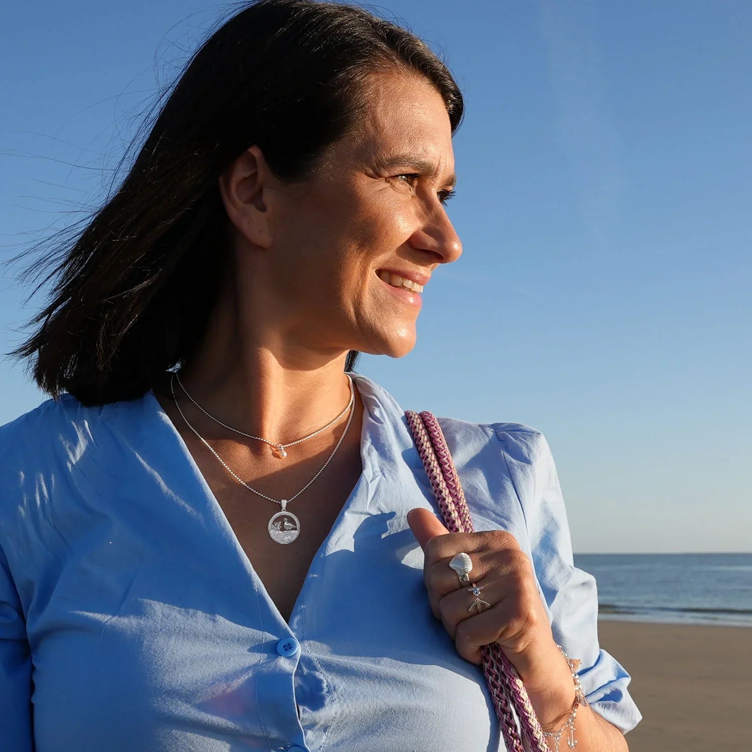 Möwe Rund / Düne - Silber - Nordlust®