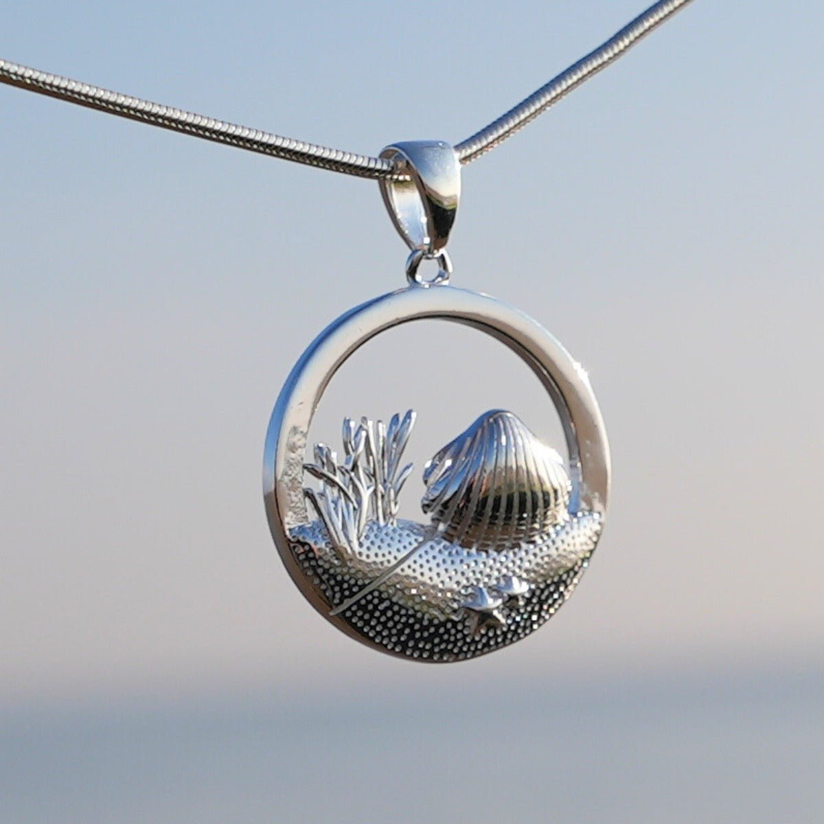 Muschel Rund / Düne - Silber - Nordlust®