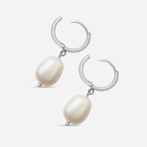 Pearl Earrings "Mira" - Silver