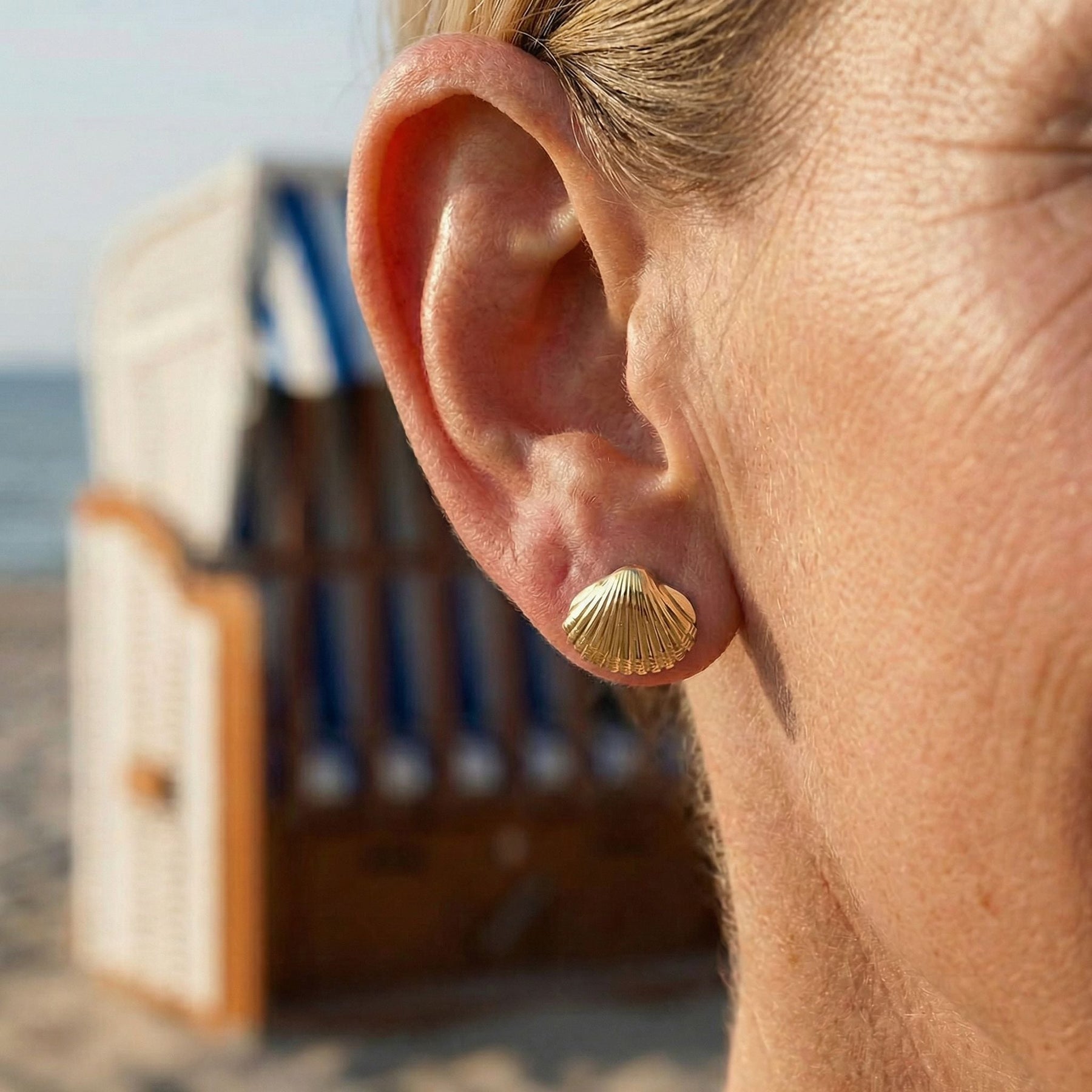 Ohrstecker Herzmuschel