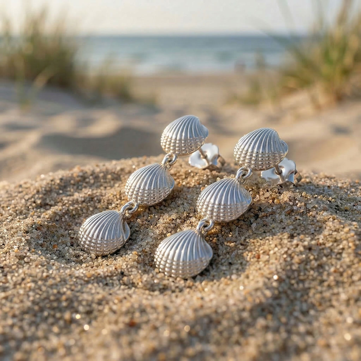 Ohrstecker Herzmuschel