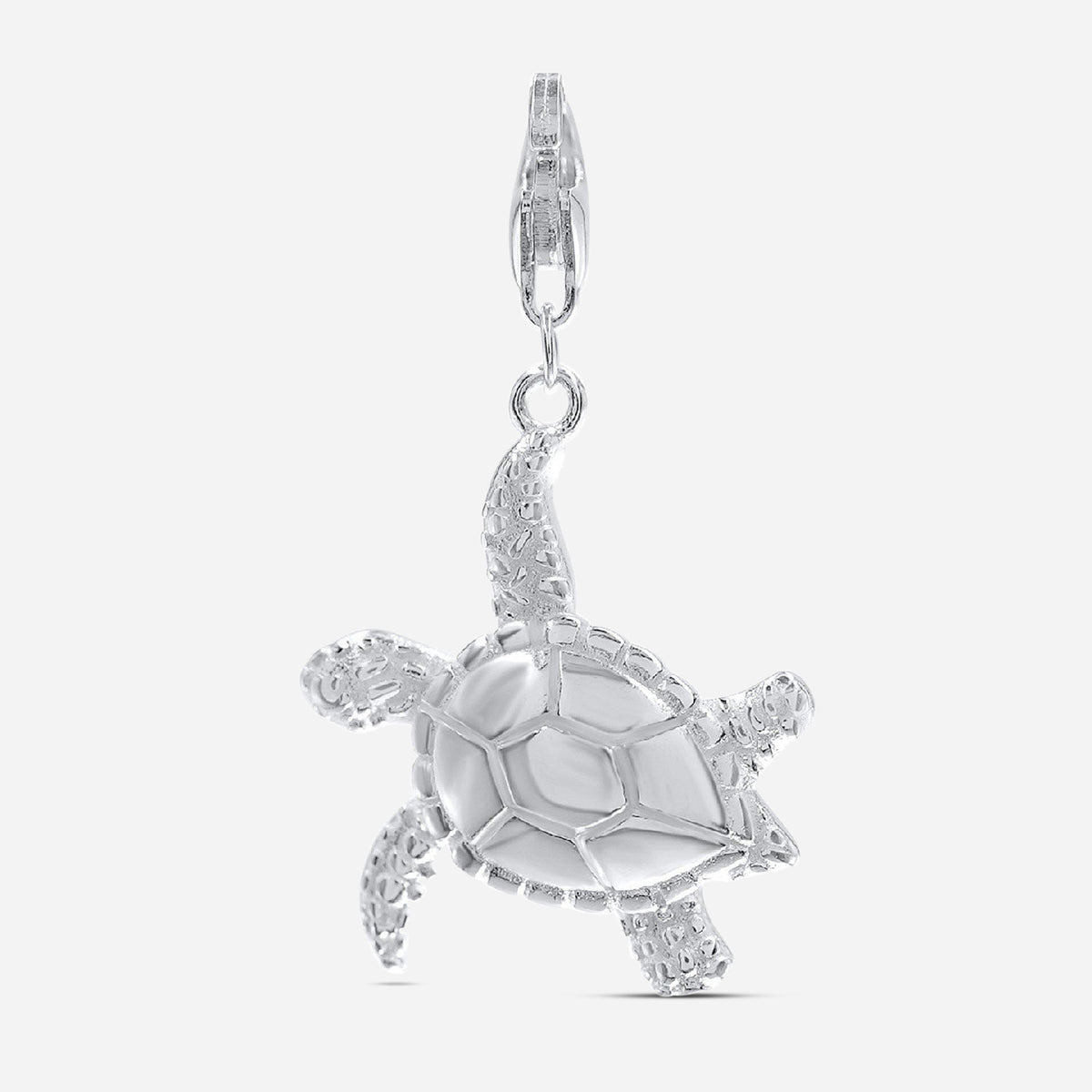 Charm turtle - silver