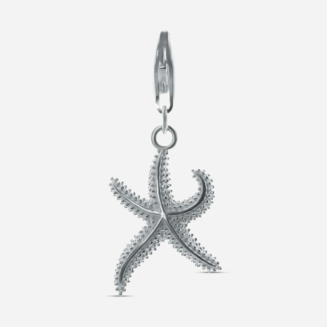 Charm Starfish - silver