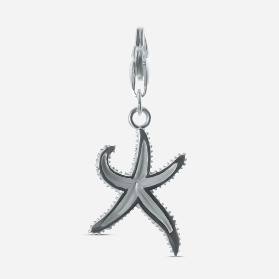 Charm Starfish - silver