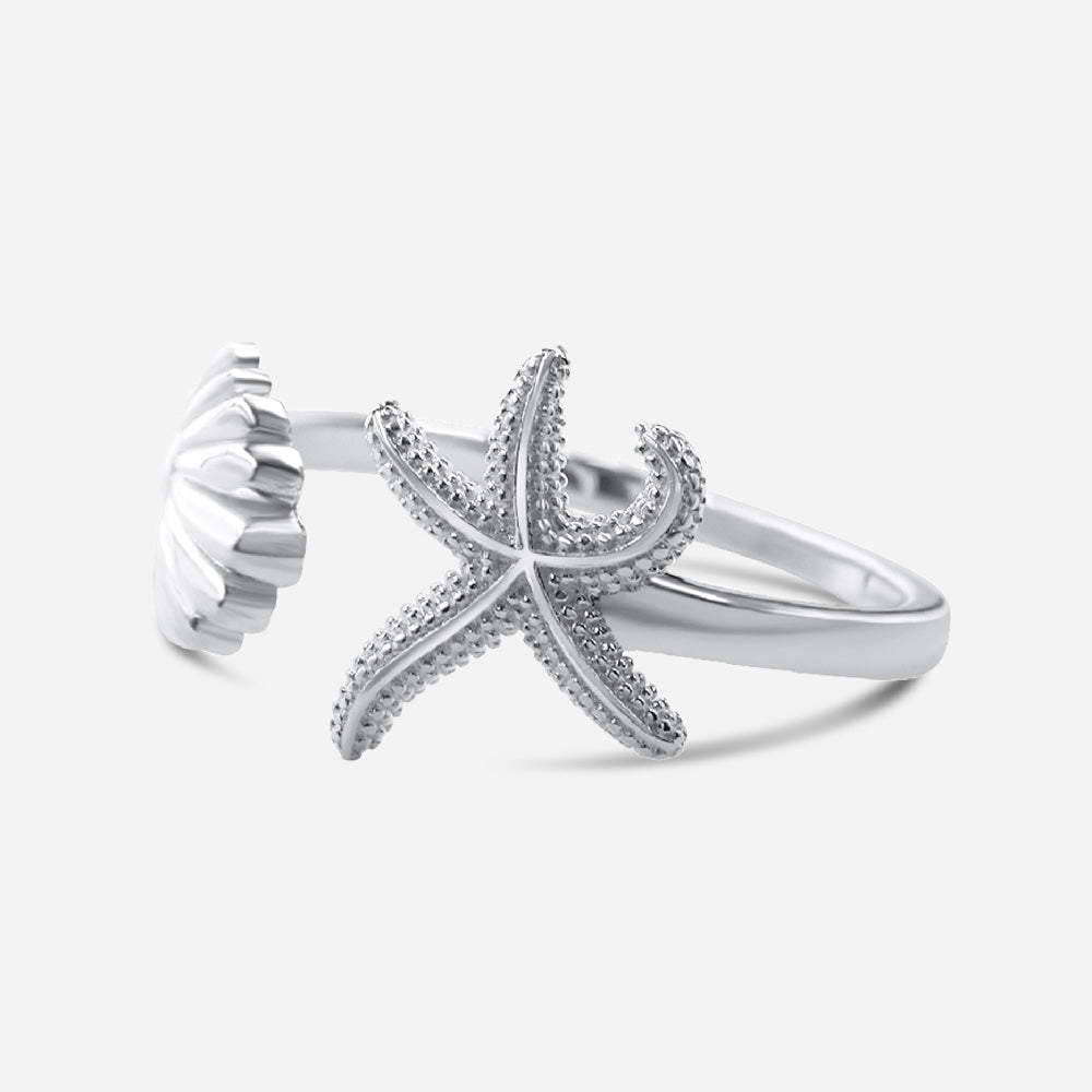 Seestern x Muschelring - Silber - Nordlust®